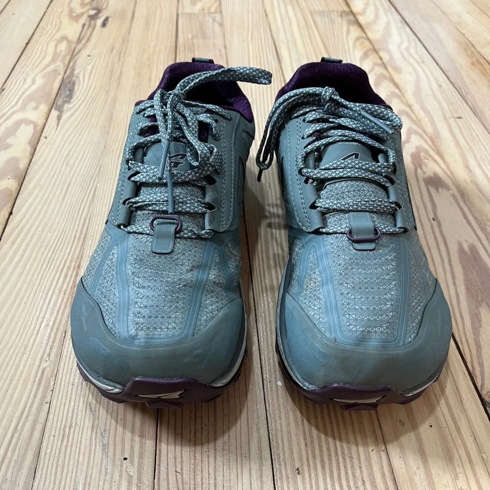 Altra Lone Peak 4 Trail Running Shoes Womens 8.5 Teal Purple Hiking ALW1855L224